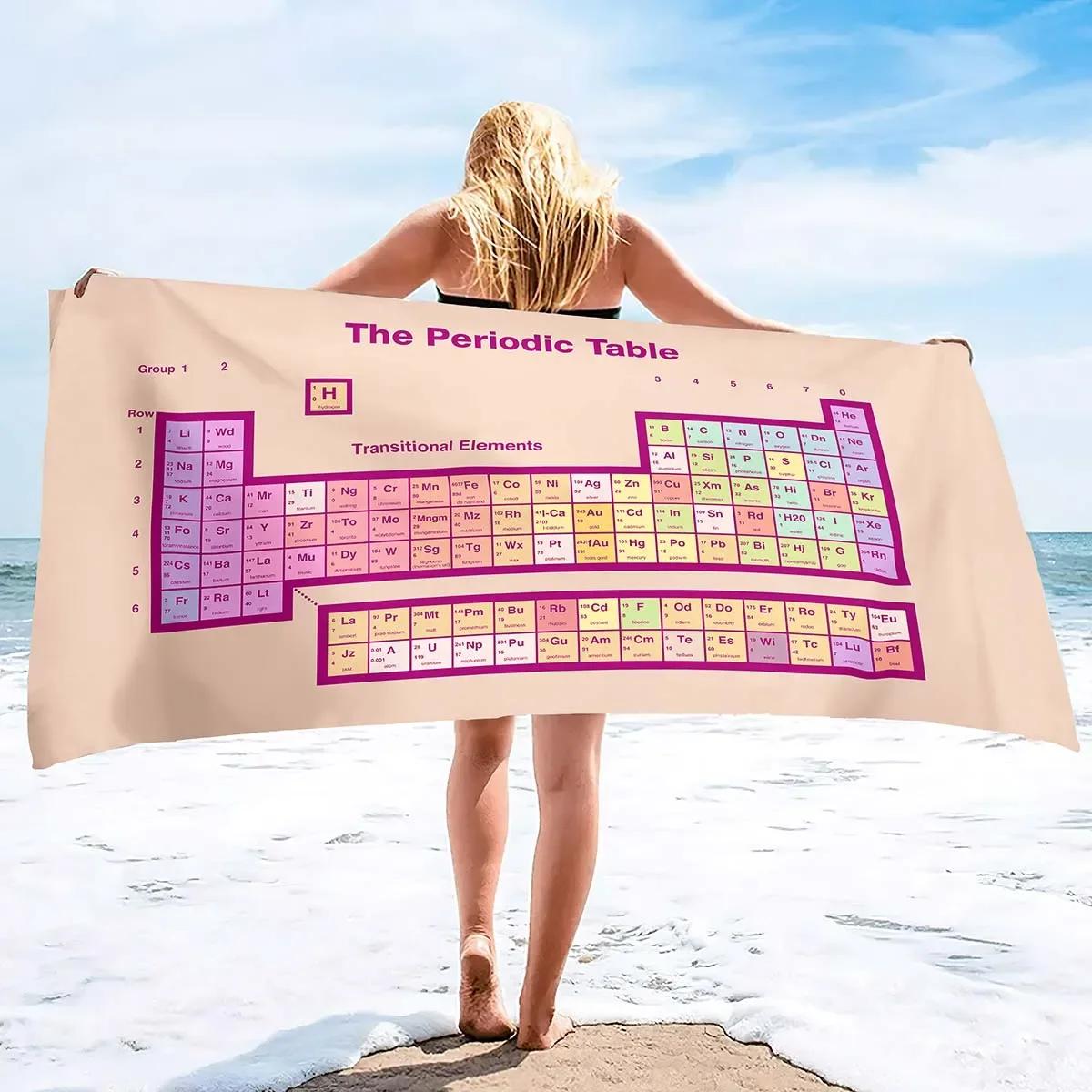 Periodic Beach Towel,Periodic Table of The Element Pool Towel,Fast Dry Absorbent Bathroom Towel,Quick BathTowel Travel Towel W40*H60(CM)
Periodic Beach Towel,Periodic Table of The Element Pool Towel,Fast Dry Absorbent Bathroom Towel,Quick BathTowel Travel Towel W40*H60(CM)