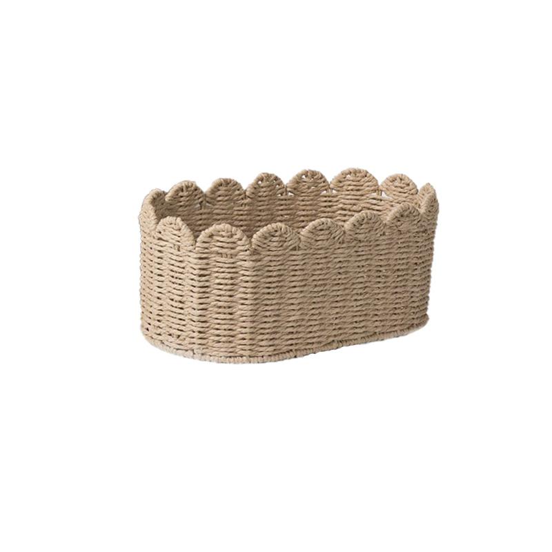 1Pc Storage Basket Cosmetics Clothing Storage Boxes Fruits Pastries Pastoral Style Paper Rope Woven Kitchen High-capacity S
1Pc Storage Basket Cosmetics Clothing Storage Boxes Fruits Pastries Pastoral Style Paper Rope Woven Kitchen High-capacity S