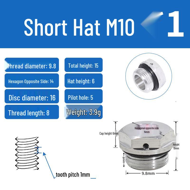 Aluminum Alloy Breather & Exhaust Cap Valve - M10, M12, M16, M20, M22, M27, M33.
Aluminum Alloy Breather & Exhaust Cap Valve - M10, M12, M16, M20, M22, M27, M33.