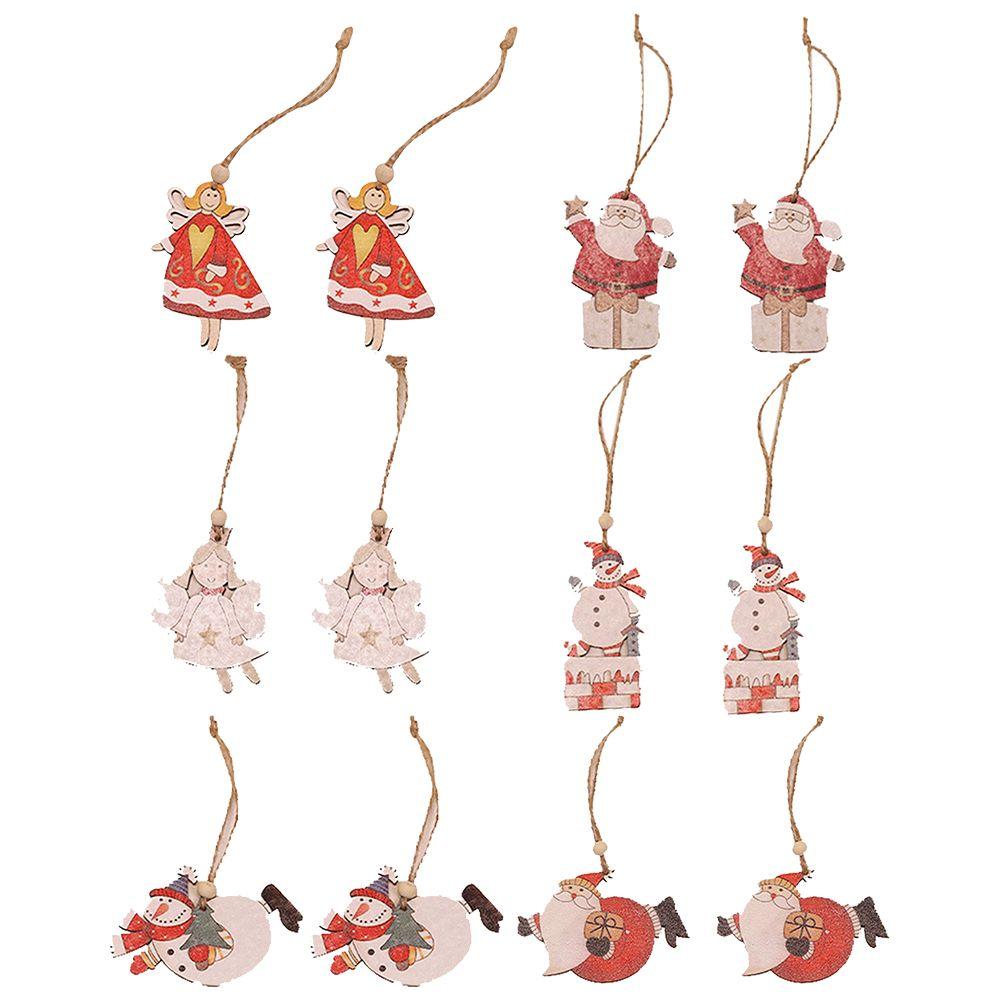 6Pairs Ornament Party Home Christmas Tree Decor Wooden Pendants Hanging Decoration Navidad Decor
6Pairs Ornament Party Home Christmas Tree Decor Wooden Pendants Hanging Decoration Navidad Decor