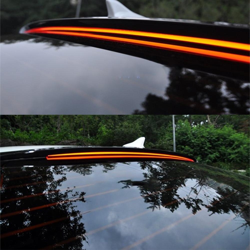 Для восьми и девяти поколений Sonata YF LF с длинной полосой, хлопковым фонарем, светодиодным верхним крылом, фиксированным ветрокрылом, высоким тормозом Black красный