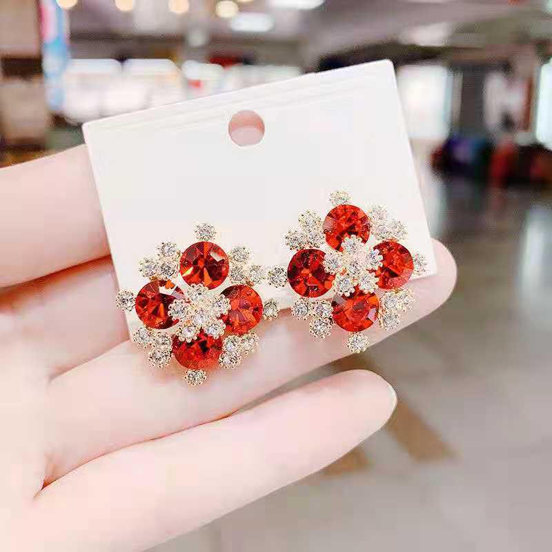 Niche Design Red Cute Full Diamond Snowflake Stud Earrings - S925 Silver Needle Korean Style Ear Jewelry красный
Niche Design Red Cute Full Diamond Snowflake Stud Earrings - S925 Silver Needle Korean Style Ear Jewelry красный