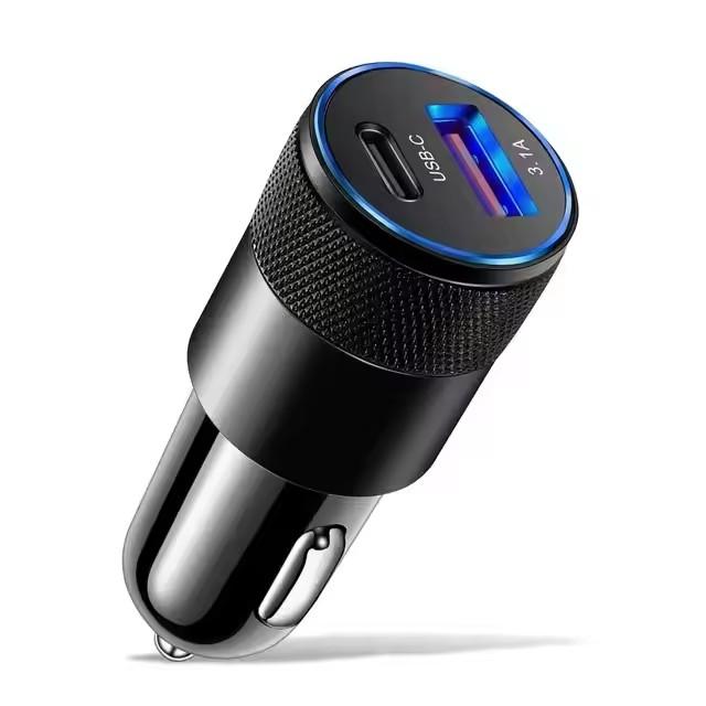 3.1A USB Car Charger, Type C Fast Charging Phone Adapter for Xiaomi Huawei PD, Car Charger Socket Cigarette Lighter чорний
3.1A USB Car Charger, Type C Fast Charging Phone Adapter for Xiaomi Huawei PD, Car Charger Socket Cigarette Lighter чорний