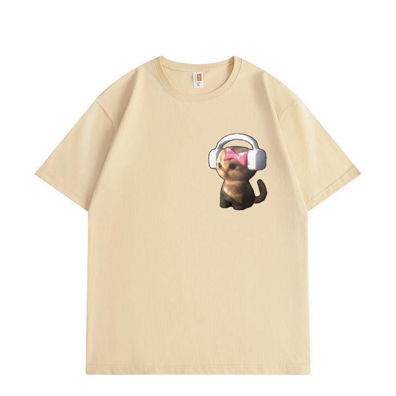 Sims Cat Vibing Funny Meme T-shirts High Street Fashion Trend Short Sleeve T Shirts Men Women Summer Loose Cotton T-shirt 3XL
Sims Cat Vibing Funny Meme T-shirts High Street Fashion Trend Short Sleeve T Shirts Men Women Summer Loose Cotton T-shirt 3XL