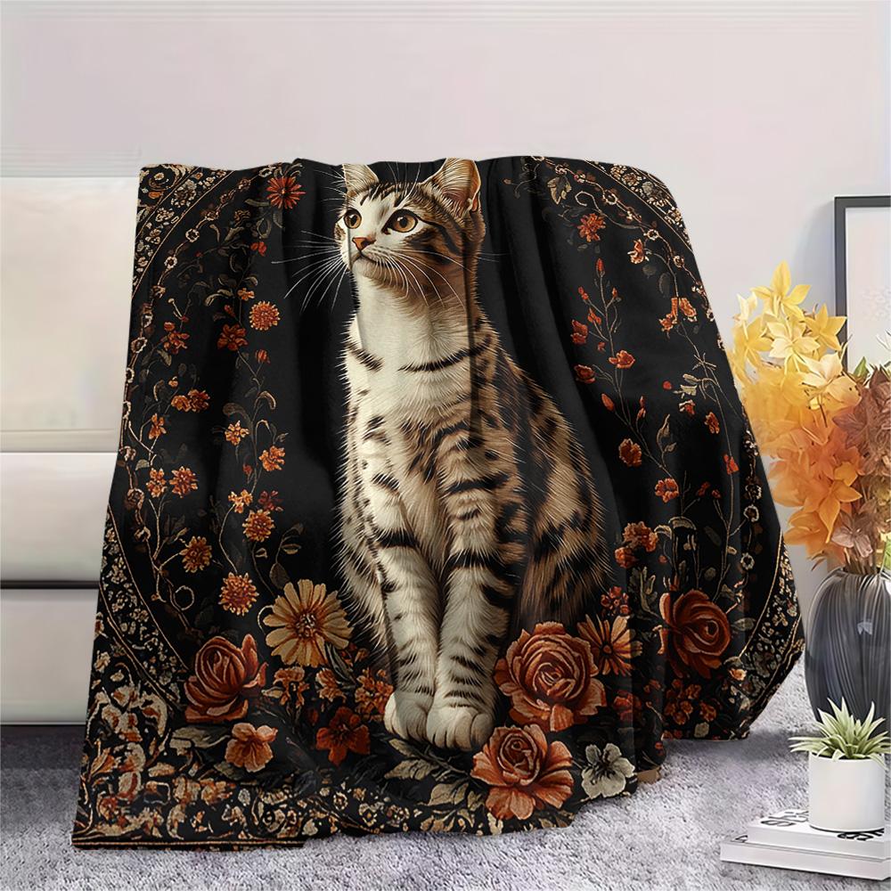 Tabby Cat Print Flannel Blanket, High quality Comfortable for All Seasons, Home Decor, Warmth and Comfort, Perfect for Christmas Gifts 80cm x 120cm
Tabby Cat Print Flannel Blanket, High quality Comfortable for All Seasons, Home Decor, Warmth and Comfort, Perfect for Christmas Gifts 80cm x 120cm