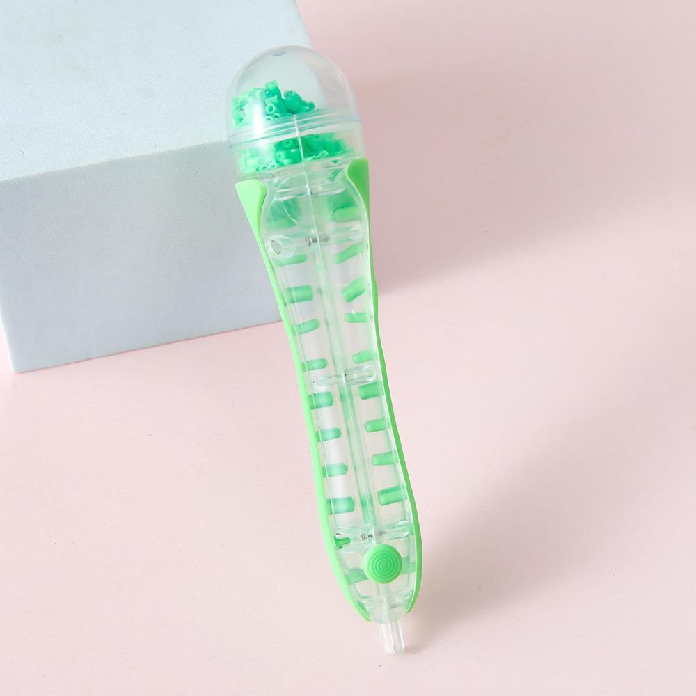 Automatic Perler Hama Beads Pen 2.6mm Tip Ergonomic Grip Bead Positioning Pen Children Gifts зелений
Automatic Perler Hama Beads Pen 2.6mm Tip Ergonomic Grip Bead Positioning Pen Children Gifts зелений