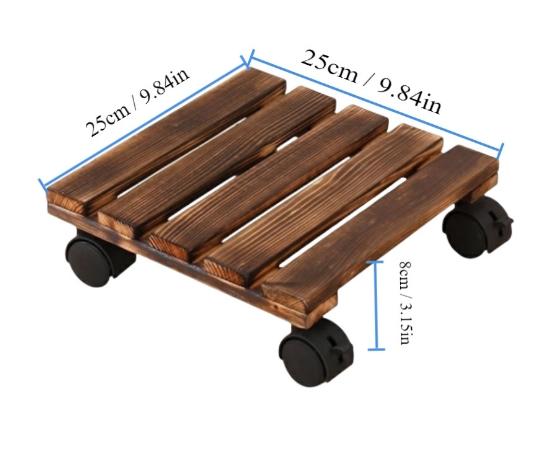 1pc Flower Pot Base, Practical, Lightweight, Movable, Universal Wheels, Solid Wood Material, High-Quality, Multi-functional Desi
1pc Flower Pot Base, Practical, Lightweight, Movable, Universal Wheels, Solid Wood Material, High-Quality, Multi-functional Desi