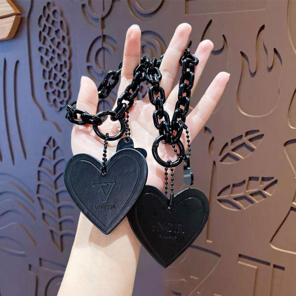 Pure Black Love Heart Shaped Keychain Leather Love Heart Key Ring Love Chain Keyring Women/Girls Style 1
Pure Black Love Heart Shaped Keychain Leather Love Heart Key Ring Love Chain Keyring Women/Girls Style 1