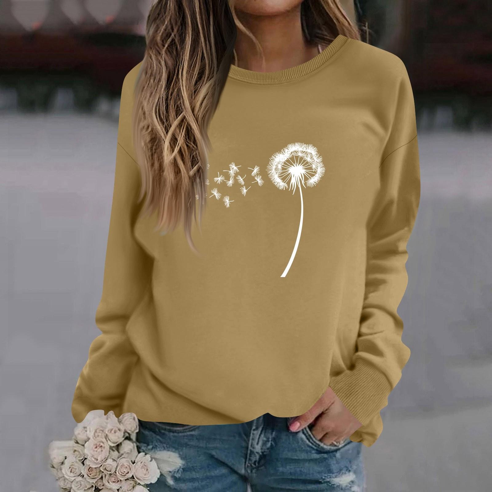 Women s Fashion Casual Long Sleeve Color Printed Round Neck Top Sweatshirt L коричневий
Women s Fashion Casual Long Sleeve Color Printed Round Neck Top Sweatshirt L коричневий