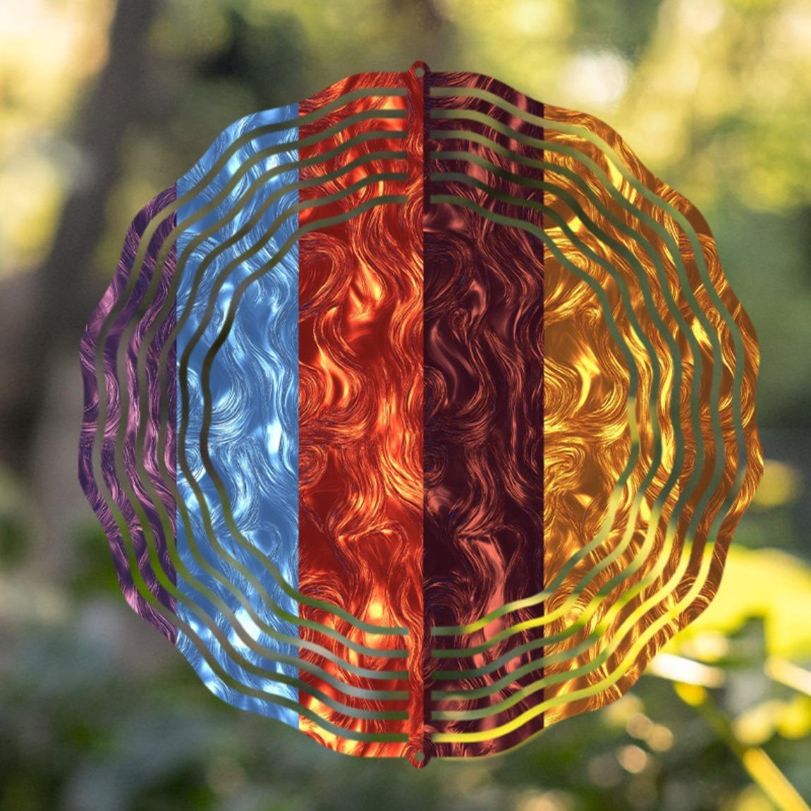 Hanging Wind Spinner 10 Inch Outdoor Garden Decor Metal Wind Chime with 360 Rotating Hook Elegant Lawn Balcony 01A
Hanging Wind Spinner 10 Inch Outdoor Garden Decor Metal Wind Chime with 360 Rotating Hook Elegant Lawn Balcony 01A