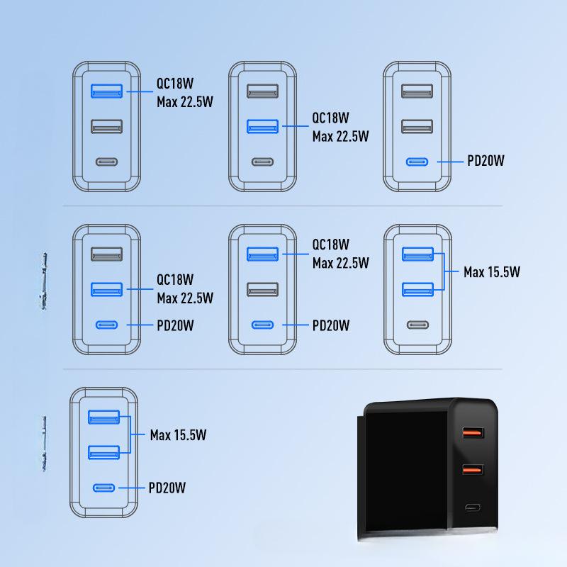 Сменная головка 38 Вт GaN 1C2A Многопротокольная зарядная головка PD20 Вт+QC3.0+Двойной A Многопортовое дорожное зарядное устройство
Сменная головка 38 Вт GaN 1C2A Многопротокольная зарядная головка PD20 Вт+QC3.0+Двойной A Многопортовое дорожное зарядное устройство