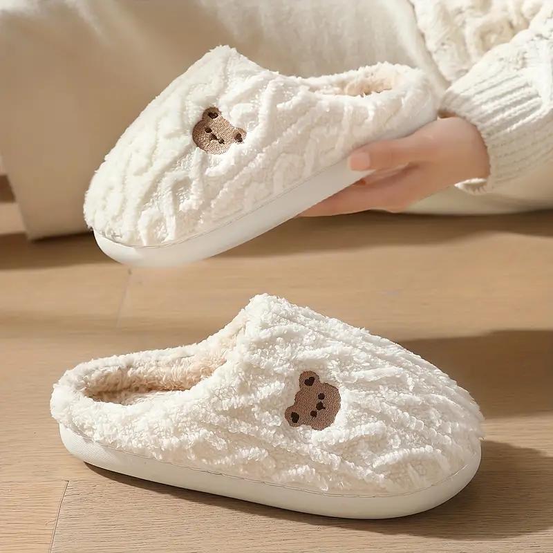 Cozy Cartoon Bear Slippers for Women & Men - Plush Winter Indoor Shoes, Non-Slip, Warm & Comfortable Slip-Ons House Slippers 36-37 білий
Cozy Cartoon Bear Slippers for Women & Men - Plush Winter Indoor Shoes, Non-Slip, Warm & Comfortable Slip-Ons House Slippers 36-37 білий