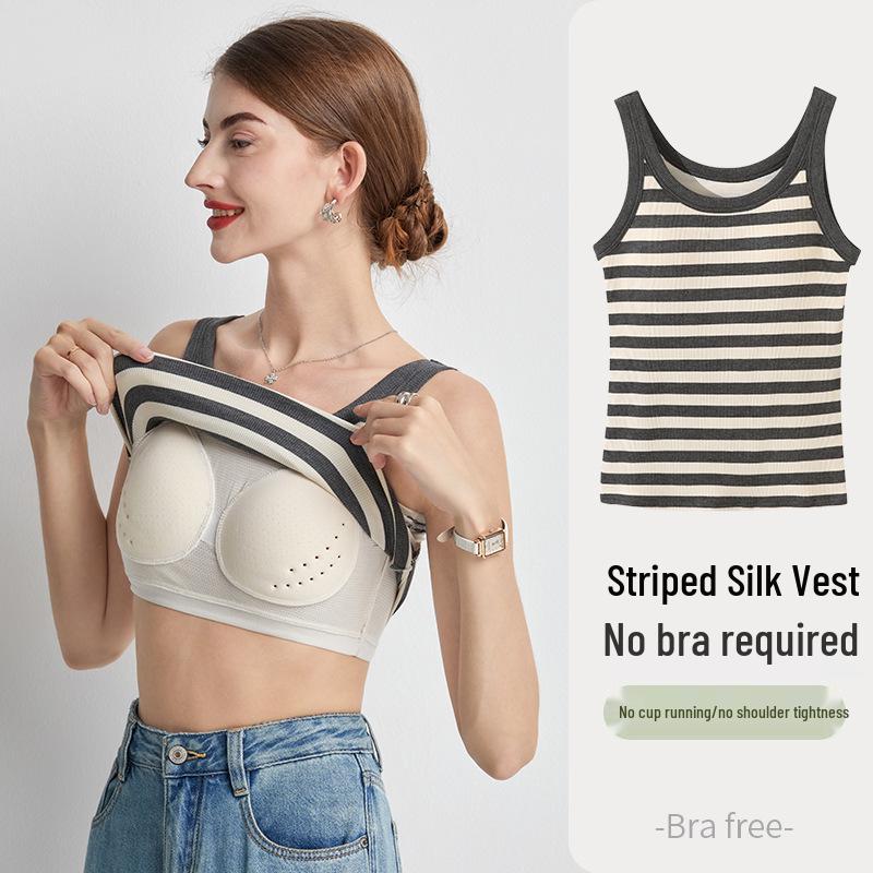 Летний классический полосатый жилет с подкладкой - Не требует бюстгальтера, скрывает жир в подмышечной области, стильный и универсальный для дам L (100-120 cm)
Летний классический полосатый жилет с подкладкой - Не требует бюстгальтера, скрывает жир в подмышечной области, стильный и универсальный для дам L (100-120 cm)