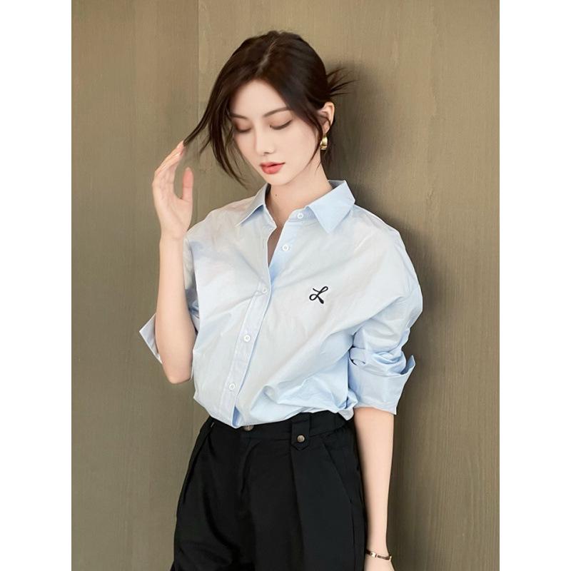 2026 Spring Long Sleeve Loose Fit Korean Style Versatile Professional Shirt XL синій
2026 Spring Long Sleeve Loose Fit Korean Style Versatile Professional Shirt XL синій