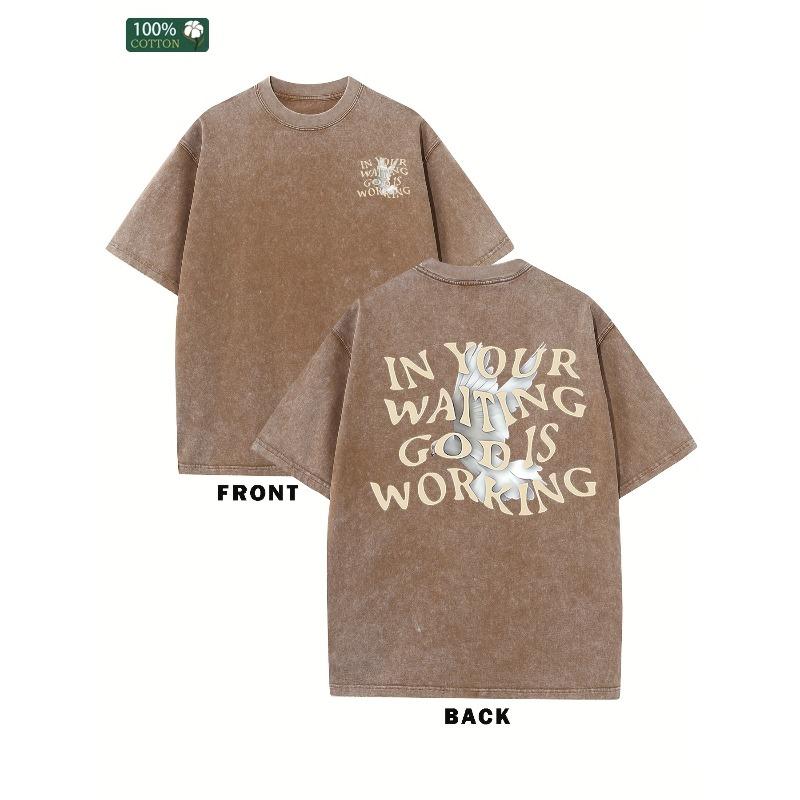 As You Wait, God Is at Work. Oversized T-Shirt Men Retro with a Solid Color, Featuring a Drop Shoulder Design, Retro Street Style,Loose Fit, Fashion 5XL дубильна кора
As You Wait, God Is at Work. Oversized T-Shirt Men Retro with a Solid Color, Featuring a Drop Shoulder Design, Retro Street Style,Loose Fit, Fashion 5XL дубильна кора
