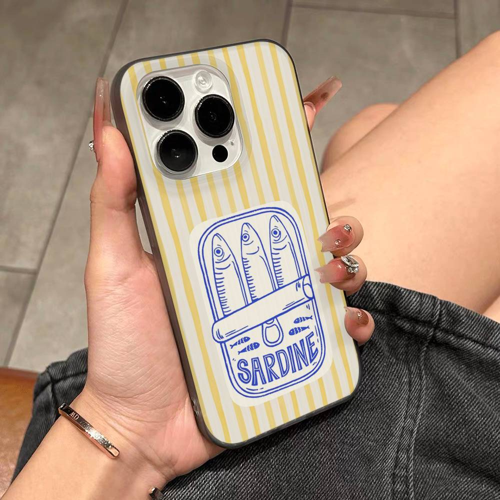 Sardines Fish Art Phone Case For IPhone 17 16 15 14 13 12 11 Pro Max Plus Corrugated Bumper Back Cover Shell iPhone 14 plus
Sardines Fish Art Phone Case For IPhone 17 16 15 14 13 12 11 Pro Max Plus Corrugated Bumper Back Cover Shell iPhone 14 plus