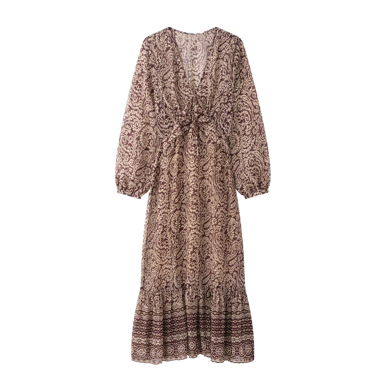 2025 Spring Women s V-Neck Layered Slim Fit Long-Sleeve Printed Midi Dress Extra Small
2025 Spring Women s V-Neck Layered Slim Fit Long-Sleeve Printed Midi Dress Extra Small