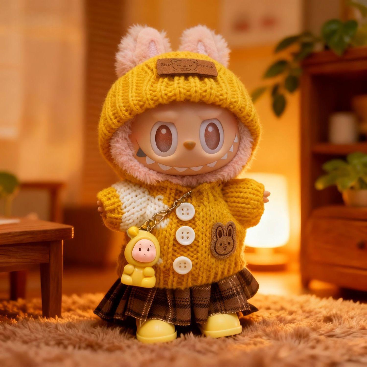 New Year Red Labubu Outfit for 17cm Doll - Includes Clothes, Knitted Hat, and Skirt (1st-3rd Gen) (Clothing Only, Doll Not Included)
New Year Red Labubu Outfit for 17cm Doll - Includes Clothes, Knitted Hat, and Skirt (1st-3rd Gen) (Clothing Only, Doll Not Included)