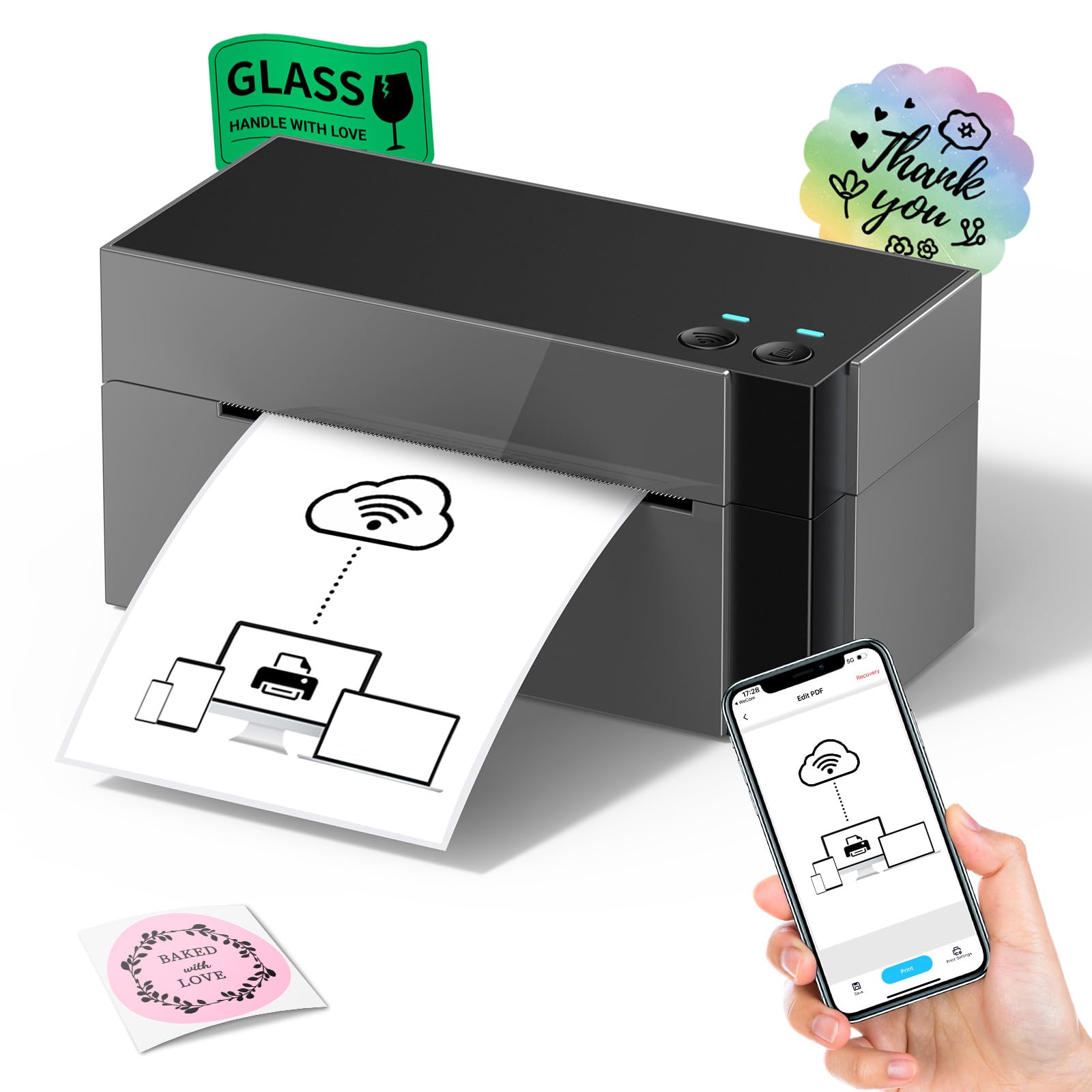 Транспортный принтер этикеток Itari, беспроводной термопринтер этикеток 4x6, подходящий для транспортировки, настольный принтер этикеток, совместимый с малым бизнесом 344-Wifi
Транспортный принтер этикеток Itari, беспроводной термопринтер этикеток 4x6, подходящий для транспортировки, настольный принтер этикеток, совместимый с малым бизнесом 344-Wifi