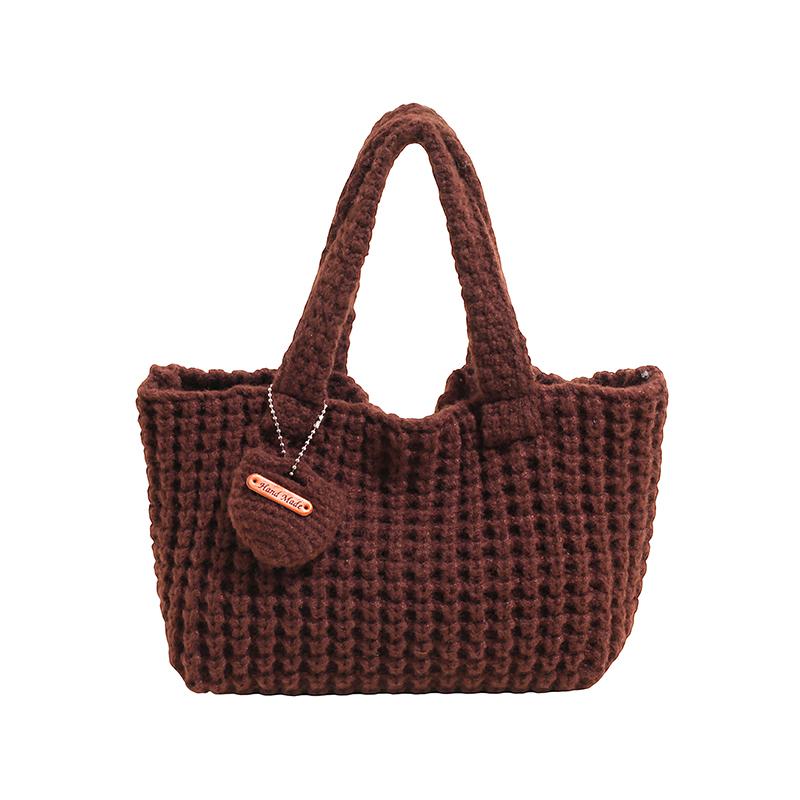 Yarn Solid Color Hollow Out Soft Casual Tote 2026 Spring New Bags Daily Versatile Simple Fashi Top-Handle Bags кавовий
Yarn Solid Color Hollow Out Soft Casual Tote 2026 Spring New Bags Daily Versatile Simple Fashi Top-Handle Bags кавовий