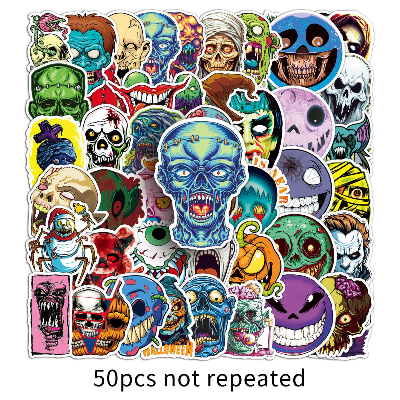 50 Scary Ghost Face Stickers: Funny Halloween Graffiti for Bicycles, Journals, and Stationery
50 Scary Ghost Face Stickers: Funny Halloween Graffiti for Bicycles, Journals, and Stationery