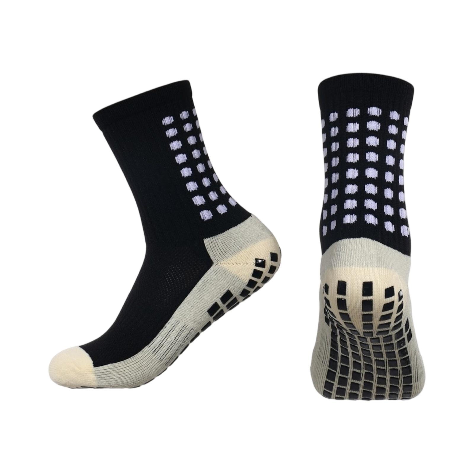 Мужские и женские противоскользящие футбольные носки, носки средней длины, квадратные фрикционные носки с утолщенной махровой подошвой One Size чёрный
Мужские и женские противоскользящие футбольные носки, носки средней длины, квадратные фрикционные носки с утолщенной махровой подошвой One Size чёрный