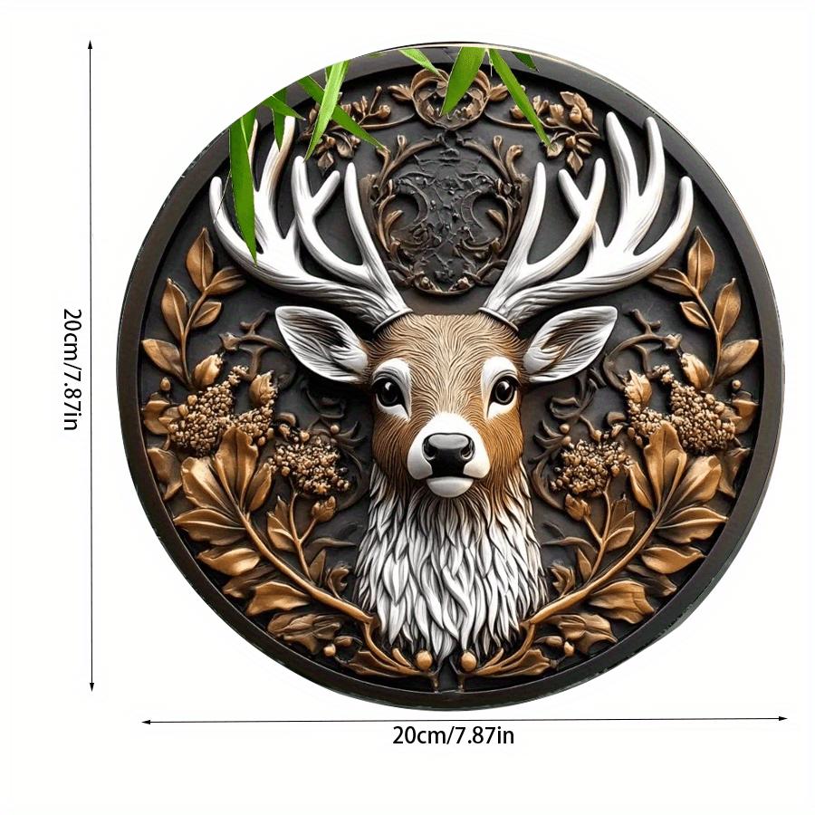 2d Flat 20*20cm, Classic Deer Head Wooden Wall Decor Sign, Multipurpose, Round Wildlife Plaque. 20x20cm
2d Flat 20*20cm, Classic Deer Head Wooden Wall Decor Sign, Multipurpose, Round Wildlife Plaque. 20x20cm
