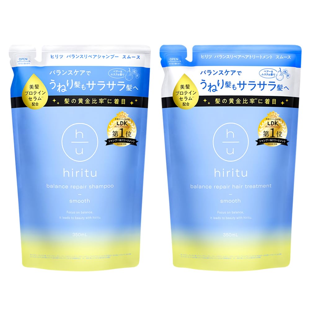 hiritu Balance Repair Shampoo Hair Treatment Smooth Refill Set Balance care makes wavy hair smooth Beautiful hair protein serum Balance keep serum
hiritu Balance Repair Shampoo Hair Treatment Smooth Refill Set Balance care makes wavy hair smooth Beautiful hair protein serum Balance keep serum