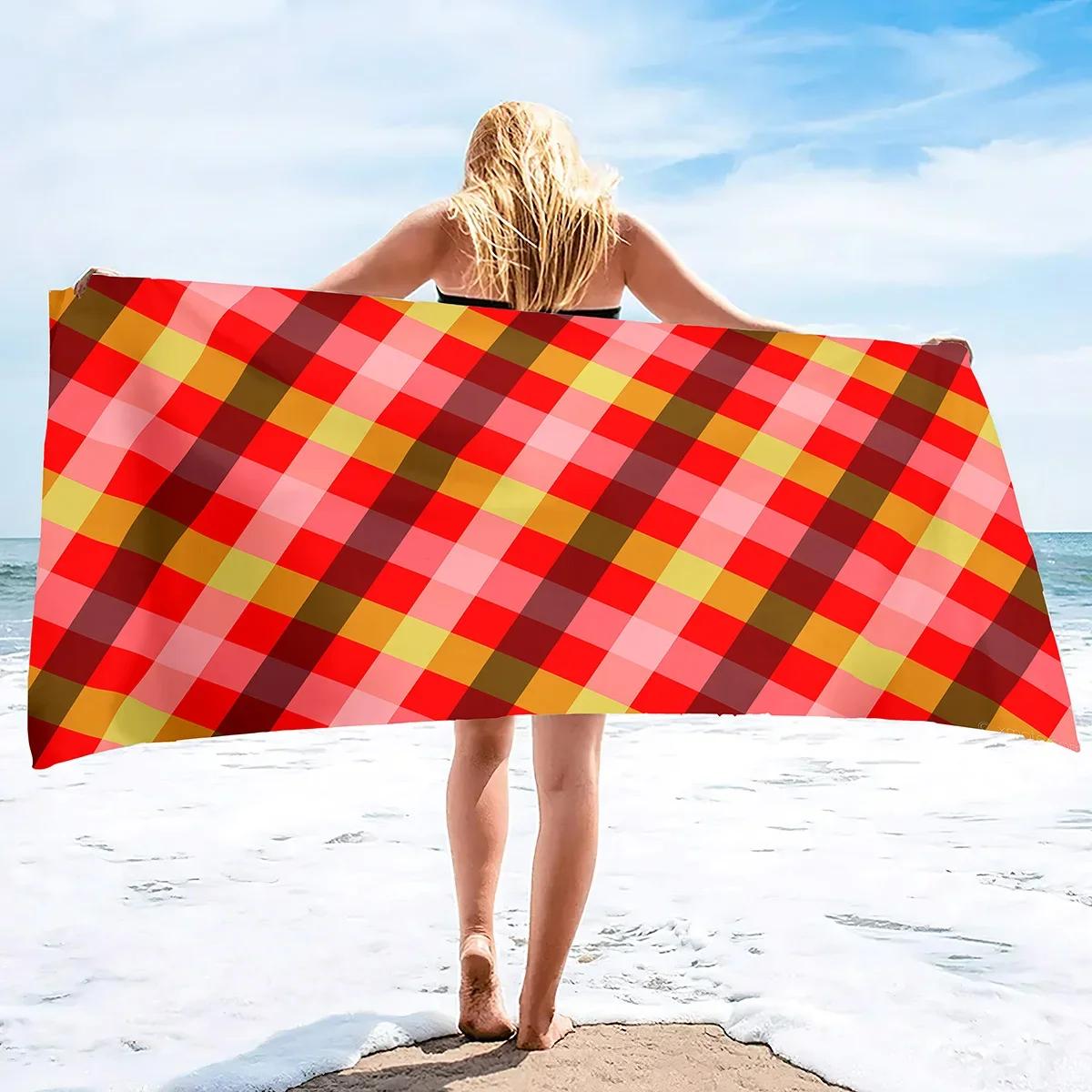 Plaid Microfiber Beach Towels Oversized for Bathroom Quick Dry Sand Free Bath Towel for Women Men Swimming Bathroom Spa Pool W30*H60(CM)
Plaid Microfiber Beach Towels Oversized for Bathroom Quick Dry Sand Free Bath Towel for Women Men Swimming Bathroom Spa Pool W30*H60(CM)