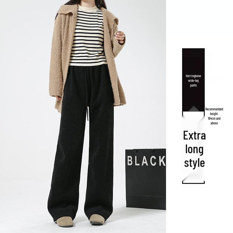 Women s Chenille Wide-Leg Pants: Coffee Herringbone Knit, High-Waisted, Plus Velvet, Casual Autumn/Spring 2025 Style. M (95-110 catty)
Women s Chenille Wide-Leg Pants: Coffee Herringbone Knit, High-Waisted, Plus Velvet, Casual Autumn/Spring 2025 Style. M (95-110 catty)
