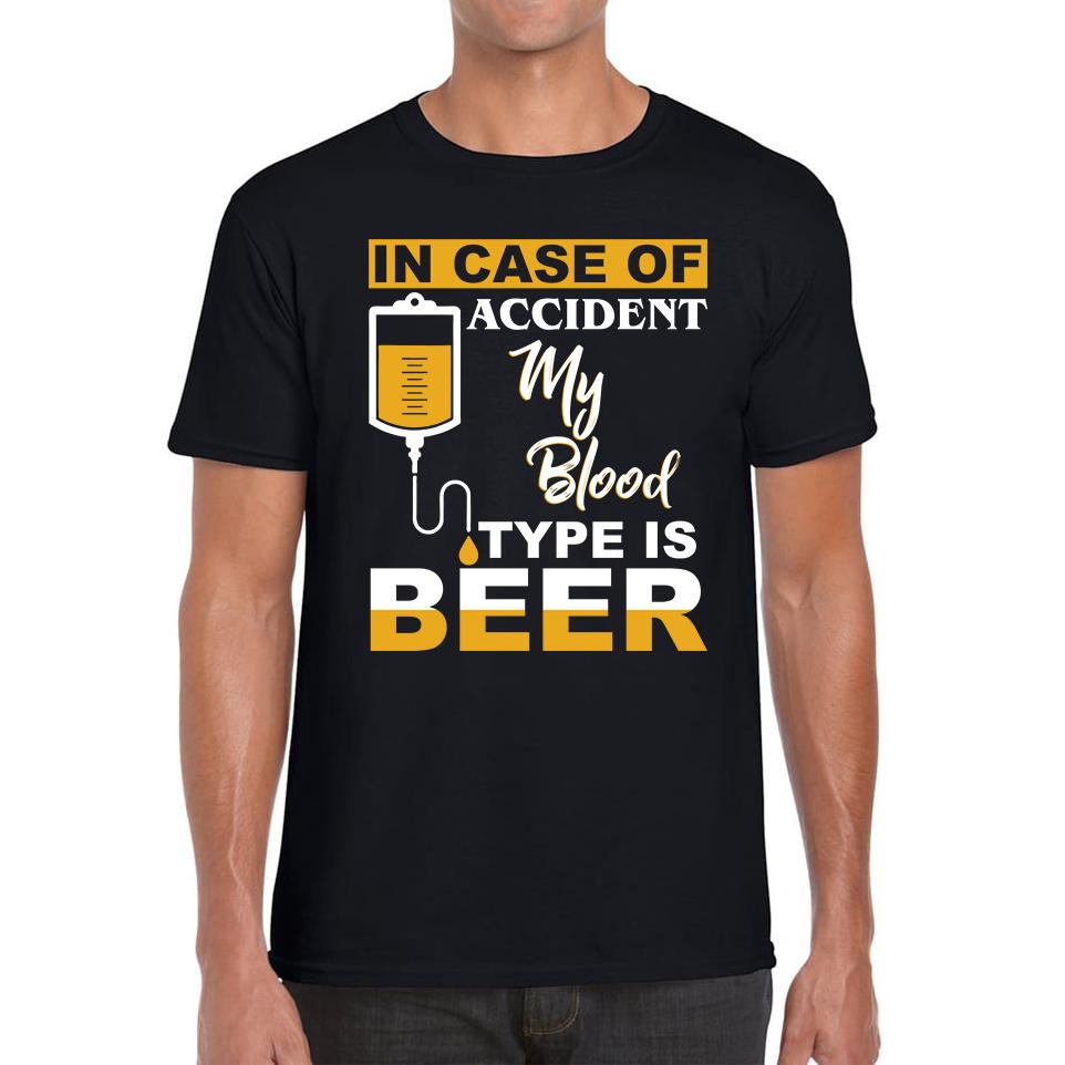 In Case Of Accident My Blood Type Is Beer Funny Unisex Mens T Shirt Womens Tops Tees 3XL
In Case Of Accident My Blood Type Is Beer Funny Unisex Mens T Shirt Womens Tops Tees 3XL