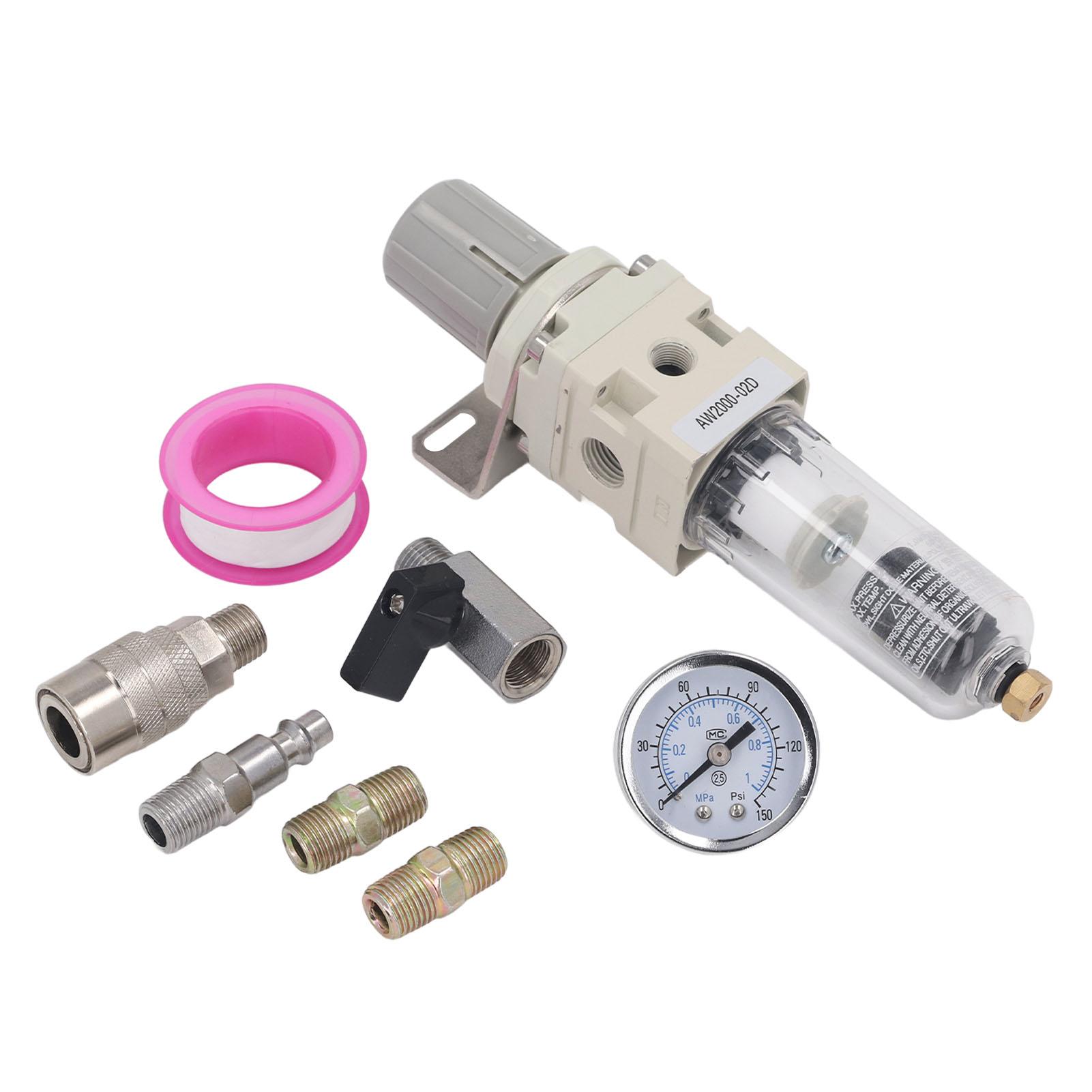 Air Compressor Moisture Filter 1/4in NPT Automatic Drain Line American Style Quick Contact Oil Water
Air Compressor Moisture Filter 1/4in NPT Automatic Drain Line American Style Quick Contact Oil Water