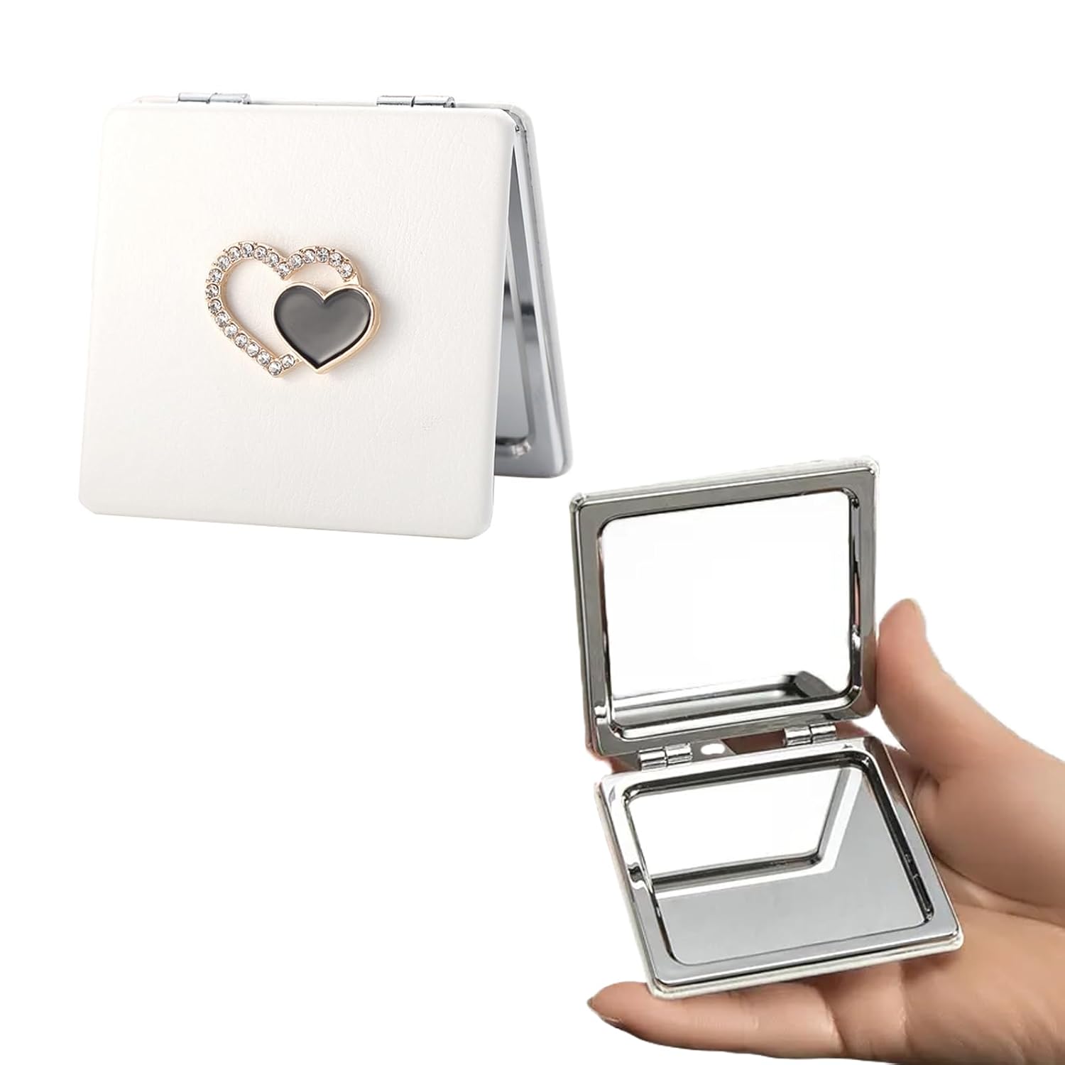 Doyime Compact Mirror Hand Double-Sided Makeup Two-Sided 1X 2X Magnifying Square Folding Unbreakable Popular Stylish Ultra-Lightweight Convenient
Doyime Compact Mirror Hand Double-Sided Makeup Two-Sided 1X 2X Magnifying Square Folding Unbreakable Popular Stylish Ultra-Lightweight Convenient