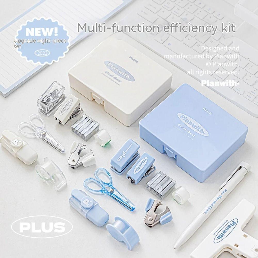 Portable Mini Punch Stapler Kit DIY Crafts Punch Machine Kit Korean Scrapbook Tools Set Albums білий
Portable Mini Punch Stapler Kit DIY Crafts Punch Machine Kit Korean Scrapbook Tools Set Albums білий