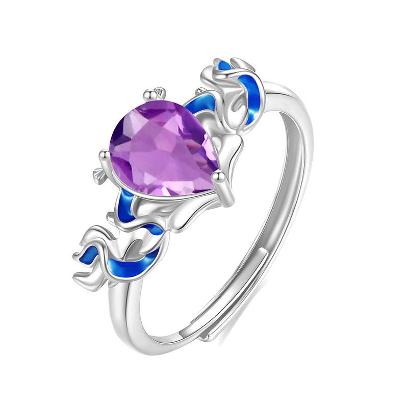 Natural Crystal Stone Nezha Mixed Sky Aya Ring Women s S925 Sterling Silver Adjustable Non-Fading Ring Premium Accessories Women Adjustable opening
Natural Crystal Stone Nezha Mixed Sky Aya Ring Women s S925 Sterling Silver Adjustable Non-Fading Ring Premium Accessories Women Adjustable opening