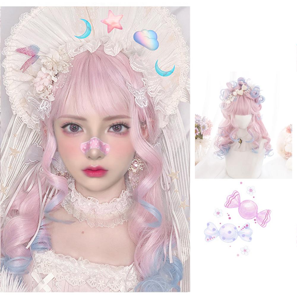 Синтетический парик Лолита Харадзюку с длинным градиентом цвета для ролевых игр и челкой
Синтетический парик Лолита Харадзюку с длинным градиентом цвета для ролевых игр и челкой