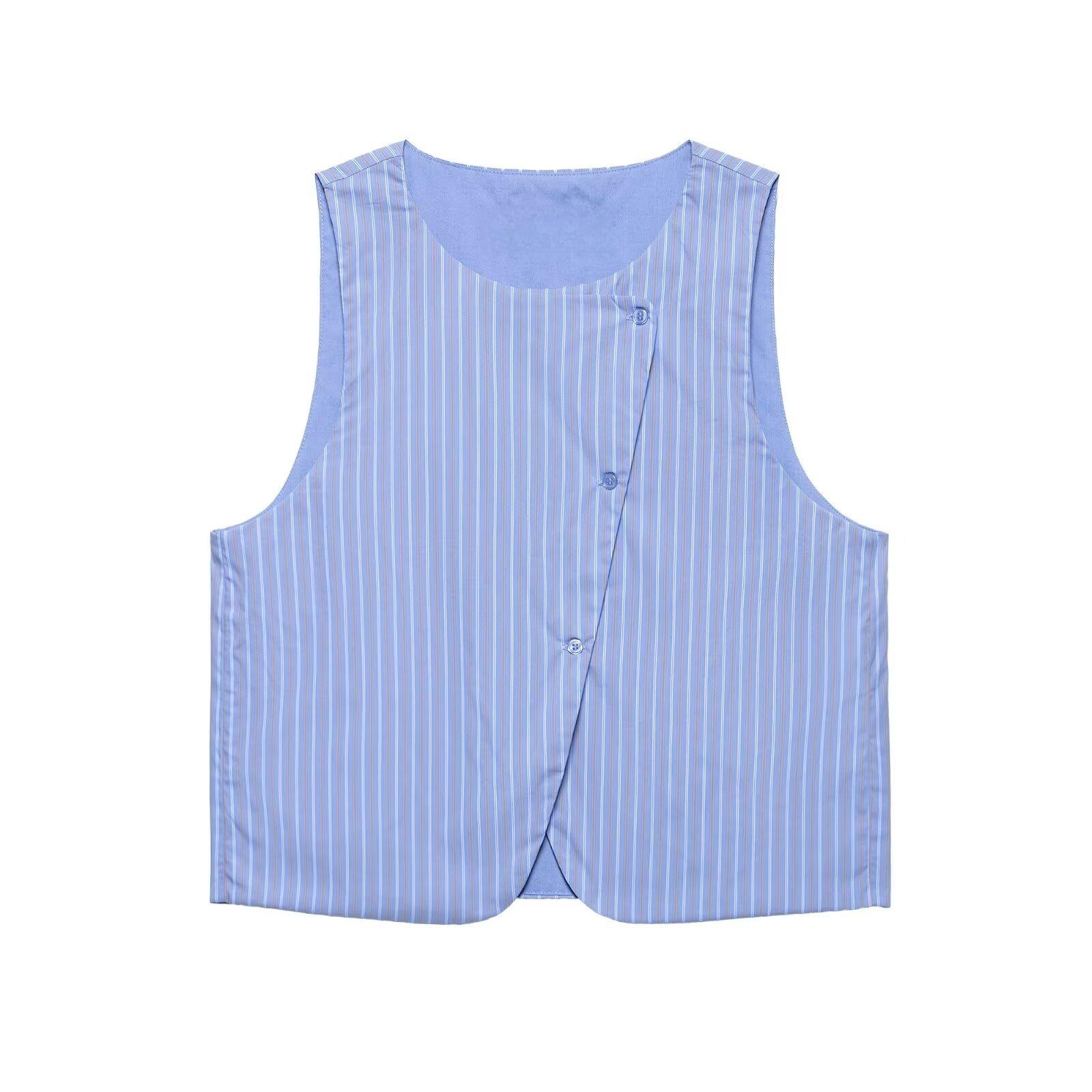 2025 Seaside Vacation Women s Striped Sleeveless Round Neck Casual Vest Medium небесно-голубой
2025 Seaside Vacation Women s Striped Sleeveless Round Neck Casual Vest Medium небесно-голубой