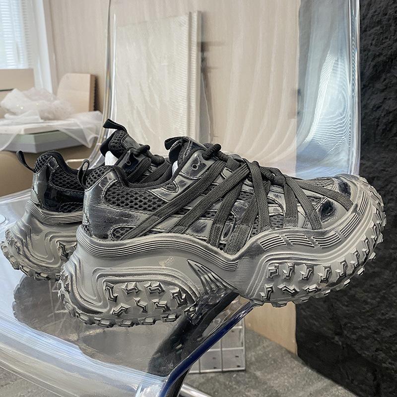 Bajia Spider Daddy Shoes Women s Soft Leather Retro Old Dirty Tire Durian Platform Casual Sneakers Tide 35 чёрный
Bajia Spider Daddy Shoes Women s Soft Leather Retro Old Dirty Tire Durian Platform Casual Sneakers Tide 35 чёрный