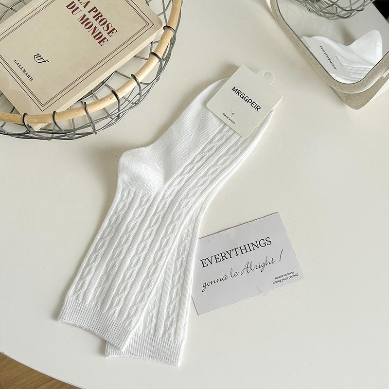 Solid Color Cable Knit Socks for Girls Korean Fashion Simplicirt Cotton Crew Stackable Sock Spring Winter Vintage Non-Slip Sock One Size белый
Solid Color Cable Knit Socks for Girls Korean Fashion Simplicirt Cotton Crew Stackable Sock Spring Winter Vintage Non-Slip Sock One Size белый