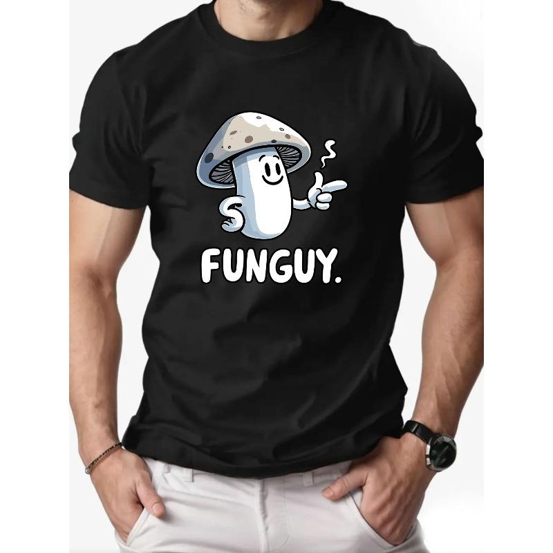 European size Men s Mushroom Print Summer Casual Crew Neck Short Sleeve T-Shirt Comfortable Funny Tee Tops for Men 4XL чорний
European size Men s Mushroom Print Summer Casual Crew Neck Short Sleeve T-Shirt Comfortable Funny Tee Tops for Men 4XL чорний
