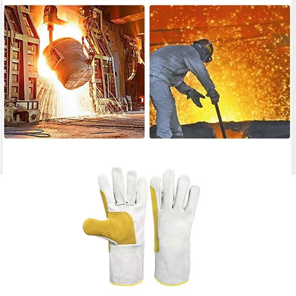1 Pair Soft Leather Long Welding Gloves Durable Welder Gloves Outdoor Work Gloves Gardening
1 Pair Soft Leather Long Welding Gloves Durable Welder Gloves Outdoor Work Gloves Gardening