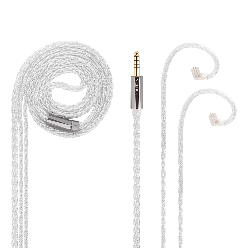 NICEHCK SnowLuna Earphone Upgrade QDC 2Pin to 7N OCC Silver Plated and Alloy 7N Replacement Cable for Improved Sound HiFi Earphone Detachable Metal
NICEHCK SnowLuna Earphone Upgrade QDC 2Pin to 7N OCC Silver Plated and Alloy 7N Replacement Cable for Improved Sound HiFi Earphone Detachable Metal