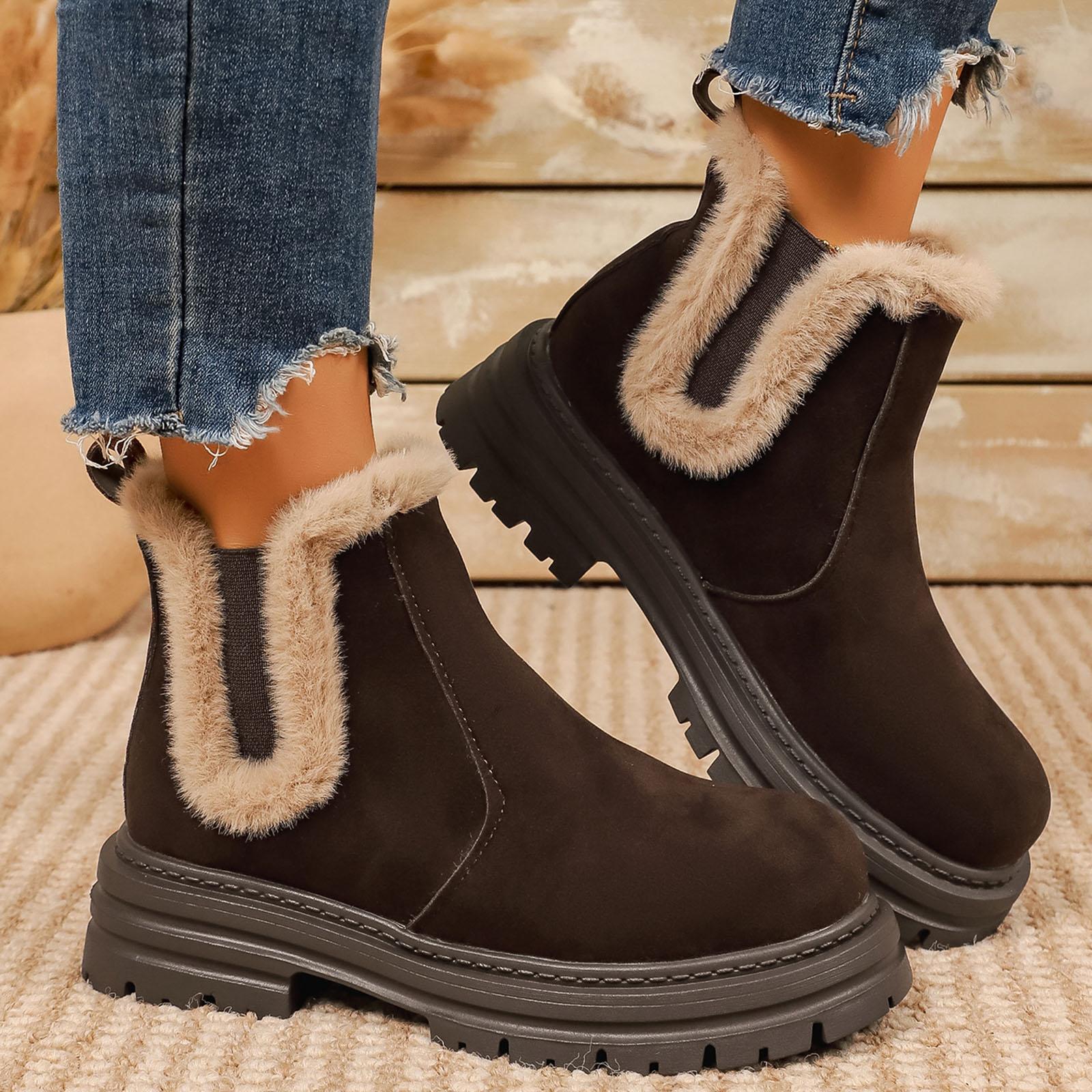Women s Boots With Thick Plush Soles And Casual Platform Soles Cute Winter Boots for Women 36
Women s Boots With Thick Plush Soles And Casual Platform Soles Cute Winter Boots for Women 36