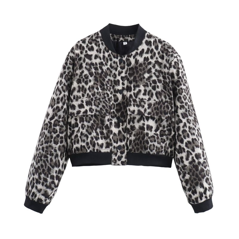 Kaslead New Arrival Women s Clothing Fashion Style Fashion All-Match Minimalist Multi-Color Stand-up Collar Jacket White Leopard Print L
Kaslead New Arrival Women s Clothing Fashion Style Fashion All-Match Minimalist Multi-Color Stand-up Collar Jacket White Leopard Print L