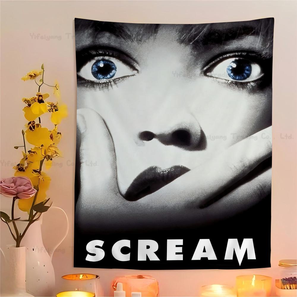 VIKEMA Scream Phantom Tapestry Ghost Mask Blood Blade Scare Secret Haunted House Halloween Party Living Room Room Decoration 74x94cm(29x37in)
VIKEMA Scream Phantom Tapestry Ghost Mask Blood Blade Scare Secret Haunted House Halloween Party Living Room Room Decoration 74x94cm(29x37in)