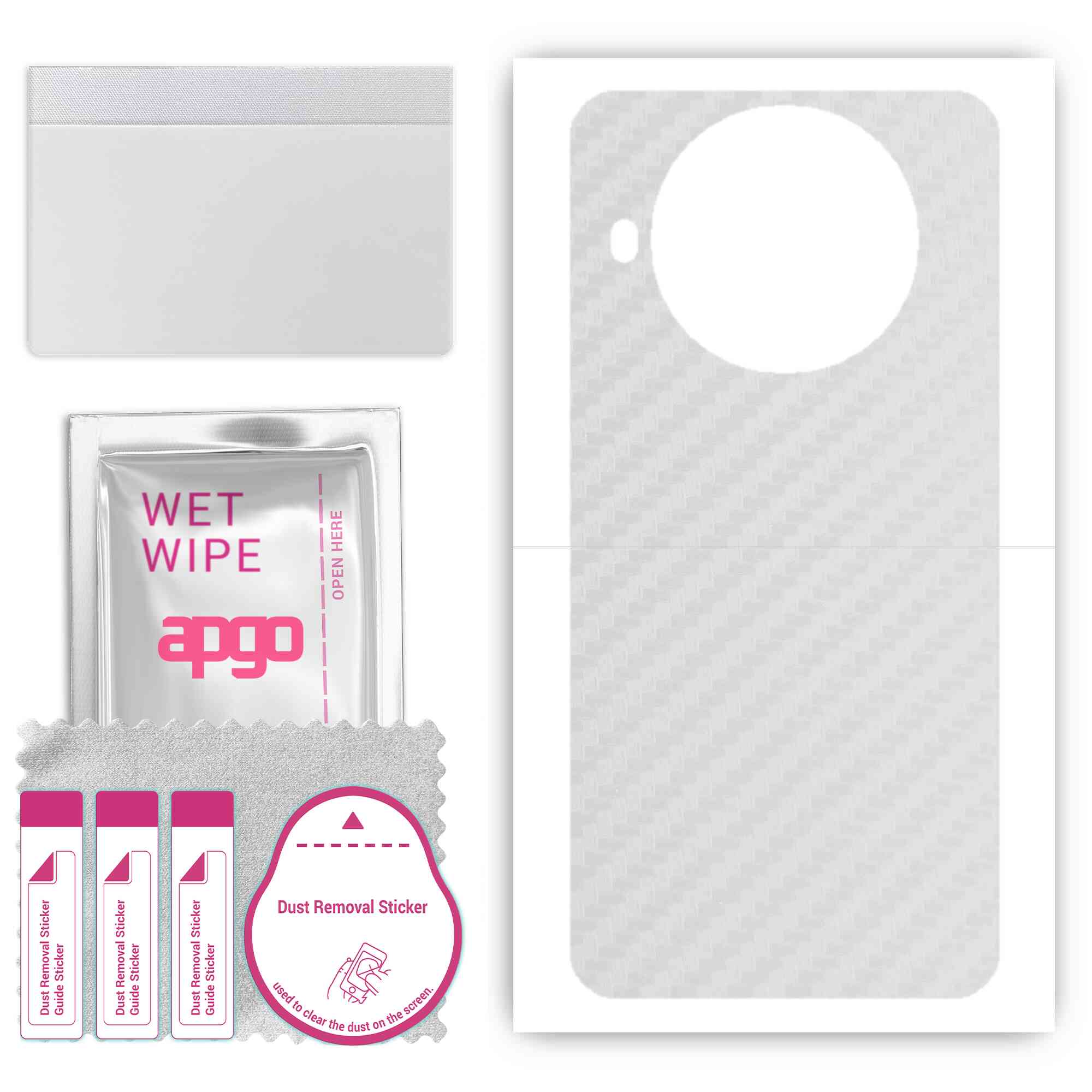 apgo Protective Skin Sticker for the back compatible with Cubot Note 20 Pro, Wrap Film, Foil, Vinyl - Pattern Transparent Carbon
apgo Protective Skin Sticker for the back compatible with Cubot Note 20 Pro, Wrap Film, Foil, Vinyl - Pattern Transparent Carbon