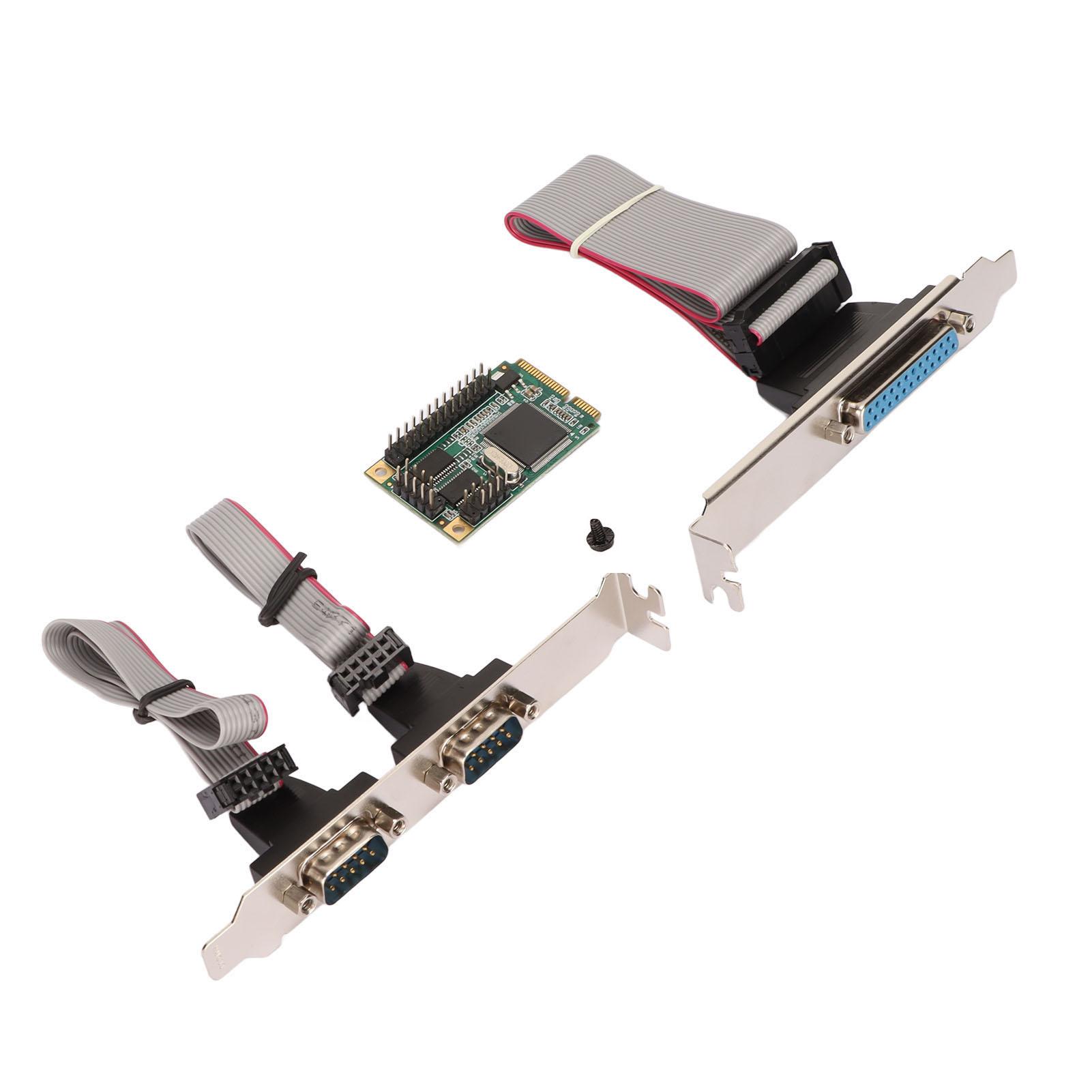 Mini PCIe Serial Parallel Expansion Card 6Gbps PCI Express to Printer LPT Port 2 Port RS 232 DP9
Mini PCIe Serial Parallel Expansion Card 6Gbps PCI Express to Printer LPT Port 2 Port RS 232 DP9