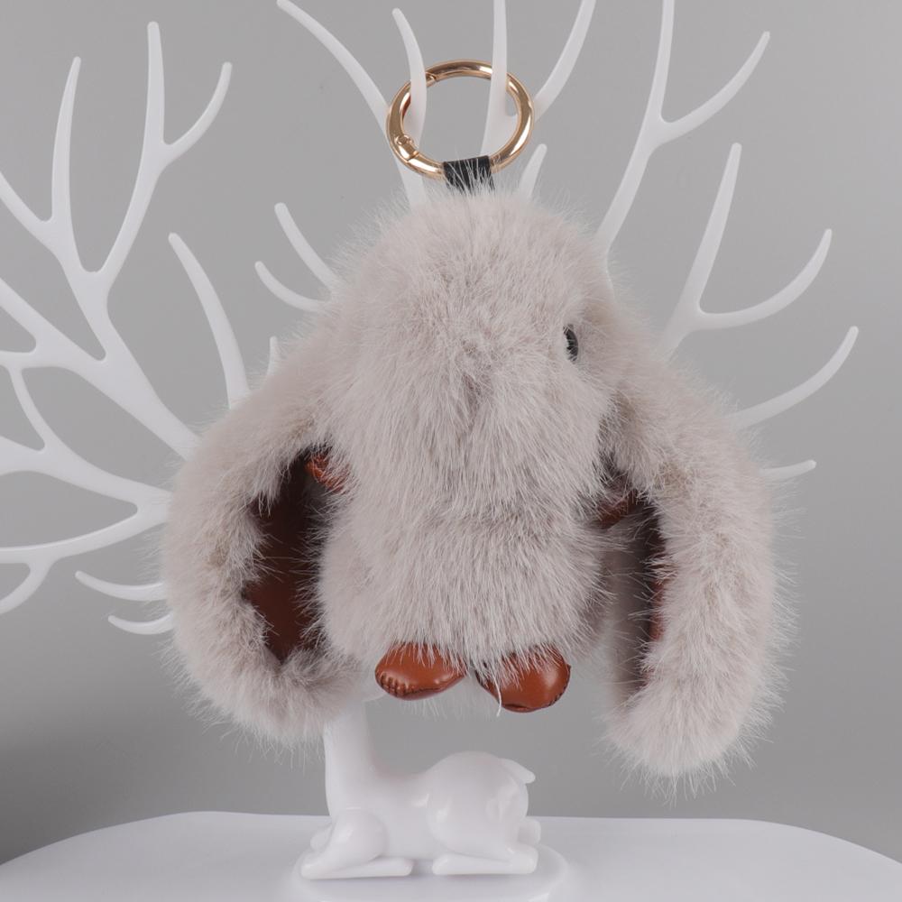 Big-eared rabbit imitation mink plush cute little rabbit pendant schoolbag doll car keychain bag jade rabbit pendant сірий
Big-eared rabbit imitation mink plush cute little rabbit pendant schoolbag doll car keychain bag jade rabbit pendant сірий
