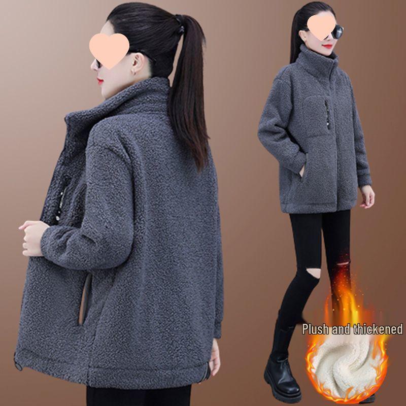 Women s Lambswool Fleece Jacket, Winter 2025 New Style - Thick, Stylish, Versatile, Plus Size, Loose Fit M (Up to 100 jin)
Women s Lambswool Fleece Jacket, Winter 2025 New Style - Thick, Stylish, Versatile, Plus Size, Loose Fit M (Up to 100 jin)