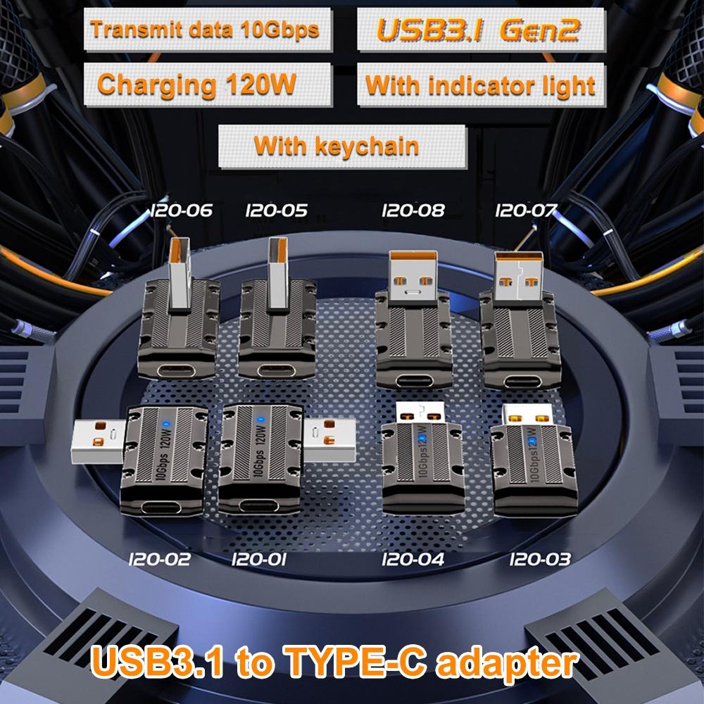 10Gbps Data Transmission 120W USB 3.1 Gen2 to Type-C Converter Straight Adapter As Shown A
10Gbps Data Transmission 120W USB 3.1 Gen2 to Type-C Converter Straight Adapter As Shown A